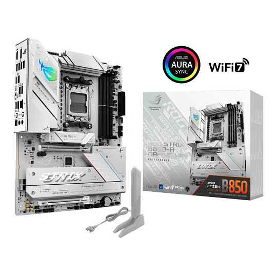 BAZAR - ASUS MB Sc AM5 ROG STRIX B850-A GAMING WIFI, AMD B850, 4xDDR5, 1xDP, 1xHDMI, WiFi, ATX - Poškozený obal (Komplet BAZAR - ASUS MB Sc AM5 ROG STRIX B850-A GAMING WIFI, AMD B850, 4xDDR5, 1xDP, 1xHDMI, WiFi, ATX - Poškozený obal (Komplet