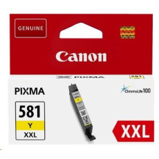 Canon CARTRIDGE CLI-581 XXL žlutá pro PIXMA TS615x, TS625x, TS635x, TR7550, TS815x (824str.) Canon CARTRIDGE CLI-581 XXL žlutá pro PIXMA TS615x, TS625x, TS635x, TR7550, TS815x (824str.)