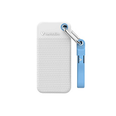 VERBATIM externí SSD 2TB Pocket SSD, USB-C, Bílá VERBATIM externí SSD 2TB Pocket SSD, USB-C, Bílá