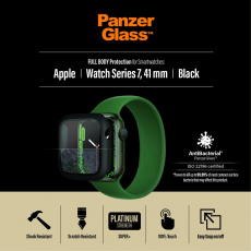 PanzerGlass™ Full Protection Apple Watch 7/8/9 41mm (černý rámeček)