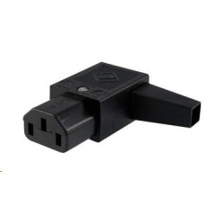 PREMIUMCORD Konektor napájecí 230V na kabel (samice, IEC C14), úhlový PREMIUMCORD Konektor napájecí 230V na kabel (samice, IEC C14), úhlový