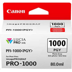 Canon CARTRIDGE PFI-1000PGY photo šedá pro ImagePROGRAF PRO-1000 (270 str.) Canon CARTRIDGE PFI-1000PGY photo šedá pro ImagePROGRAF PRO-1000 (270 str.)