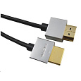 PREMIUMCORD Kabel Slim HDMI kabel, 1m, High Speed + Ethernet (v1.4), zlacené konektory