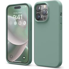 ELAGO silikonový kryt pro iPhone 14 Pro půlnočně zelený