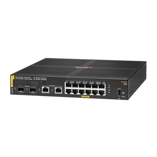 Aruba 6100 12G Class4 PoE 2G/2SFP+ 139W Switch JL679A
