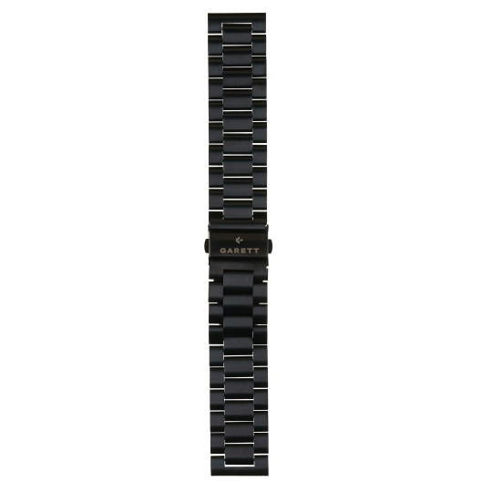 Garett univerzální řemínek 22 mm, černý kovový, typ Solid
