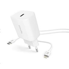 BAZAR - EPICO síťová nabíječka, PD 20W, USB-C - lightning kabel - bílá - Poškozený obal (Komplet) BAZAR - EPICO síťová nabíječka, PD 20W, USB-C - lightning kabel - bílá - Poškozený obal (Komplet)