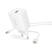 BAZAR - EPICO síťová nabíječka, PD 20W, USB-C - lightning kabel - bílá - Poškozený obal (Komplet)