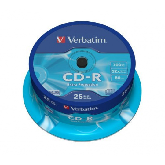 VERBATIM CD-R(25-Pack)Spindle/Extra Protection/DL/52x/700MB