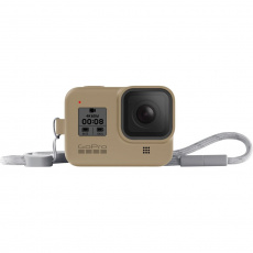 GoPro silikonové pouzdro + šňůrka (HERO8 Black) pískové GoPro silikonové pouzdro + šňůrka (HERO8 Black) pískové
