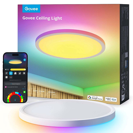 Govee RGBICWW Smart kulaté stropní světlo 2400lm 30cm Matter Govee RGBICWW Smart kulaté stropní světlo 2400lm 30cm Matter