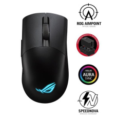 ASUS myš ROG KERIS WIRELESS AIMPOINT (P709), RGB, Bluetooth, černá ASUS myš ROG KERIS WIRELESS AIMPOINT (P709), RGB, Bluetooth, černá