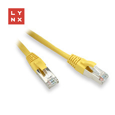 LYNX FTP patch kabel Cat5e PVC, CCA, 3m, žlutý LYNX FTP patch kabel Cat5e PVC, CCA, 3m, žlutý