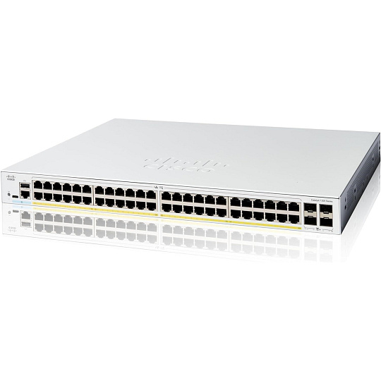 Cisco Catalyst switch C1300-48P-4G (48xGbE,4xSFP,48xPoE+,375W) Cisco Catalyst switch C1300-48P-4G (48xGbE,4xSFP,48xPoE+,375W)