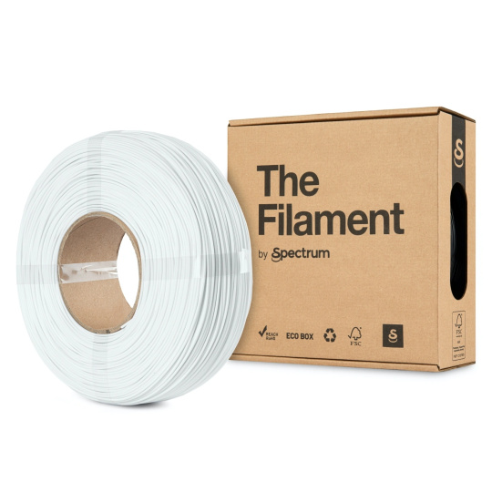 Spectrum The Filament ReFill PETG 1.75mm Snow White 1kg Spectrum The Filament ReFill PETG 1.75mm Snow White 1kg