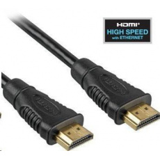 PremiumCord HDMI High Speed + Ethernet kabel, zlacené konektory, 1.5m PremiumCord HDMI High Speed + Ethernet kabel, zlacené konektory, 1.5m