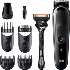 Braun Multigroomer 5 MGK5355 7in1 zastřihávač vousů a vlasů, 13x nastavení délky, + Gillette