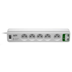 APC Essential SurgeArrest 5 outlets with 5V, 2.4A 2 port USB Charger 230V France, 1.8m - jiná krabice
