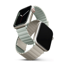 UNIQ Revix oboustranný řemínek pro Apple Watch 41/40/38mm Sage (šedolozený/béžový) UNIQ Revix oboustranný řemínek pro Apple Watch 41/40/38mm Sage (šedolozený/béžový)