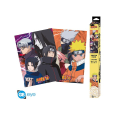 Set 2 plakátů Naruto Shippuden - Konoha Ninjas & Deserters (52x38 cm)