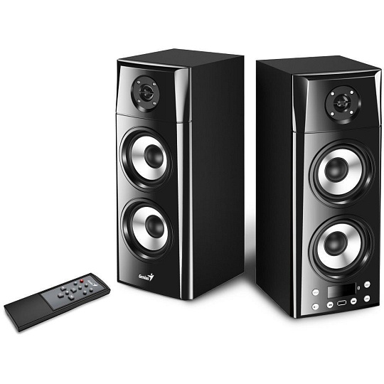 GENIUS reproduktory SP-HF2800 BT/ 2.0/ 60W/ Dřevěné/ Bluetooth/ USB/ dálkové ovládání GENIUS reproduktory SP-HF2800 BT/ 2.0/ 60W/ Dřevěné/ Bluetooth/ USB/ dálkové ovládání
