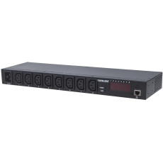 Intellinet rozvodný panel PDU, 8x C13 zásuvka, rack 1U, odpojitelný kabel 16A, monitoring Intellinet rozvodný panel PDU, 8x C13 zásuvka, rack 1U, odpojitelný kabel 16A, monitoring