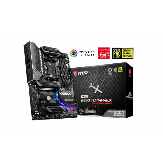 MSI MB Sc AM4 MAG B550 TOMAHAWK, AMD B550, 4xDDR4, VGA, ATX MSI MB Sc AM4 MAG B550 TOMAHAWK, AMD B550, 4xDDR4, VGA, ATX