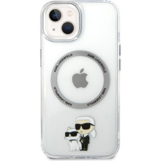 Karl Lagerfeld MagSafe IML Karl and Choupette NFT kryt iPhone 14 Plus čirý