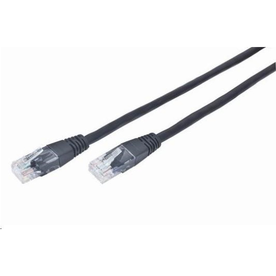 GEMBIRD kabel patchcord Cat5e UTP 1m, černý