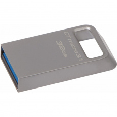Kingston 32GB DTMicro USB 3.1/3.0 Type-A metal ultra-compact drive Kingston 32GB DTMicro USB 3.1/3.0 Type-A metal ultra-compact drive