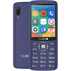 CUBE1 F700 elegantní tlačítkový telefon modrý