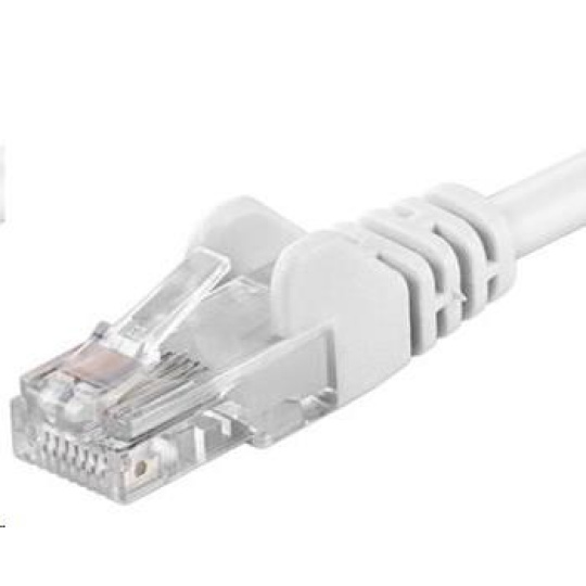 PREMIUMCORD Patch kabel UTP RJ45-RJ45 CAT5e 1m bílá