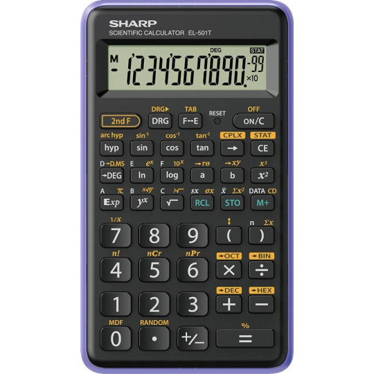 SHARP kalkulačka - EL-501T - fialová (balení box)