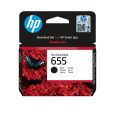 HP 655 Black Ink Cart, 14 ml, CZ109AE (550 pages)