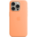 Apple silikonový kryt s MagSafe na iPhone 15 Pro sorbetově oranžová