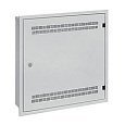 Solarix rozvaděč LC-18 do zdi s lištami 2U, 4U a 11U, 550x550 šedá RAL7035 s rámečkem k zazdění LC-18-55-15-W-G