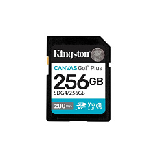 Kingston SDXC karta 256GB Canvas Go! Plus, R:200/W:160MB/s, Class 10, UHS-I, U3, V30 Kingston SDXC karta 256GB Canvas Go! Plus, R:200/W:160MB/s, Class 10, UHS-I, U3, V30