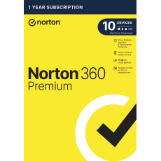 NORTON 360 PREMIUM 75GB +VPN 1 uživatel pro 10 zařízení na 1rok ESD NORTON 360 PREMIUM 75GB +VPN 1 uživatel pro 10 zařízení na 1rok ESD