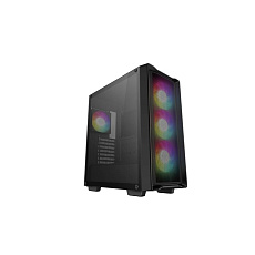 DEEPCOOL Case CC560 MESH V2, ATX, ARGB, Průhledná bočnice, 4x120mm Fan, černá