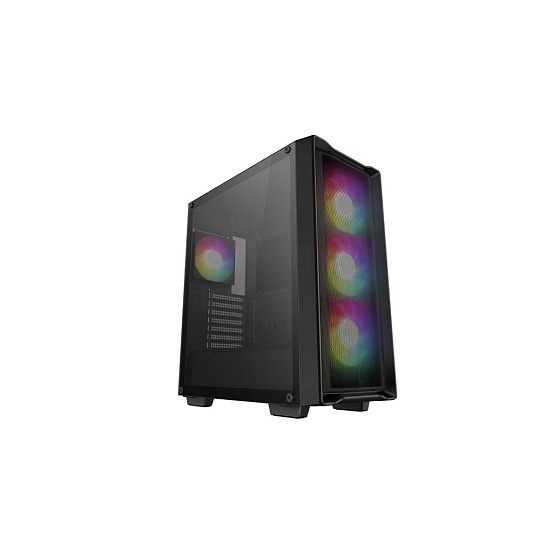DEEPCOOL Case CC560 MESH V2, ATX, ARGB, Průhledná bočnice, 4x120mm Fan, černá