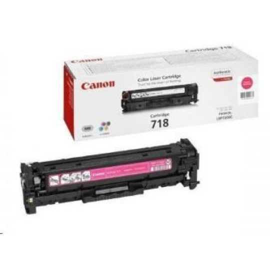 Canon TONER CRG-718M purpurová pro i-Sensys LBP7200CDN, LBP7210Cdn, LBP7660CDN, LBP7680CX, MF724Cdw, (2 900 str.)