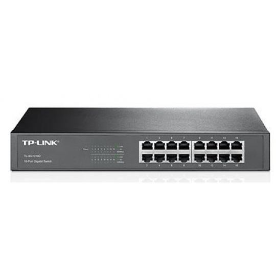 TP-Link switch TL-SG1016DE, 16xGbE RJ45, fanless