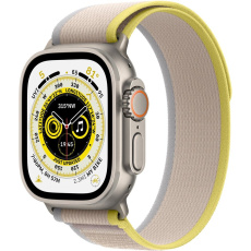 Apple Watch Ultra 49mm titanová se žlutým trailovým tahem S/M Apple Watch Ultra 49mm titanová se žlutým trailovým tahem S/M
