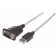 MANHATTAN Převodník z USB na sériový port (FTDI FT232RL Chip, 45cm) MANHATTAN Převodník z USB na sériový port (FTDI FT232RL Chip, 45cm)