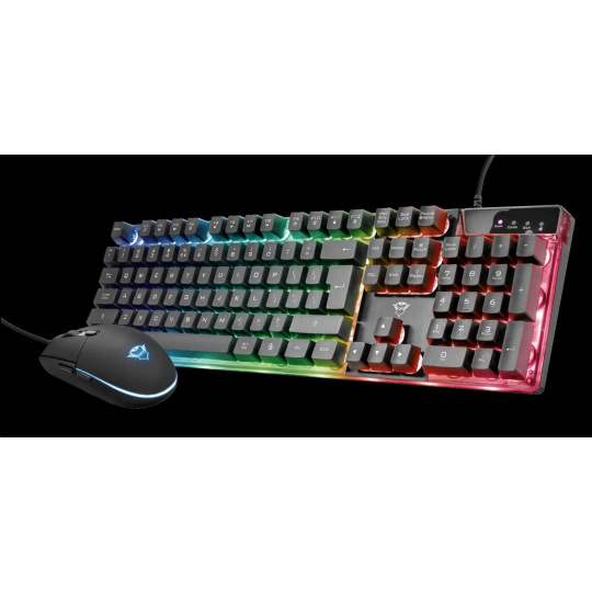 TRUST set klávesnice + myš GXT 838 Azor Gaming Combo US