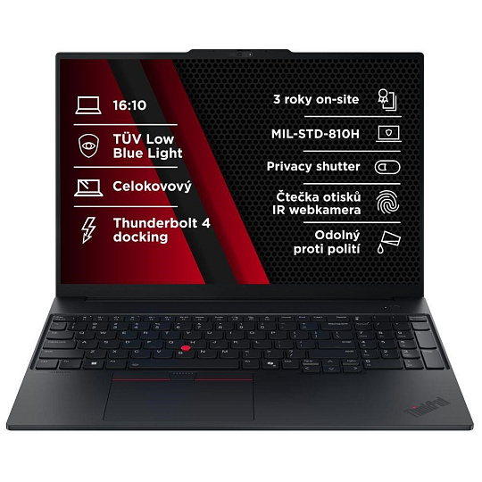 LENOVO NTB ThinkPad E16 G3 - Ultra5 226V,16" WQXGA 120Hz,16GB,512SSD,IRcam,W11P