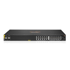 HPE Aruba Networking CX 6000 24p 10M/100M/1G Class4 PoE 4p SFP 1G 370W Switch R8N87B