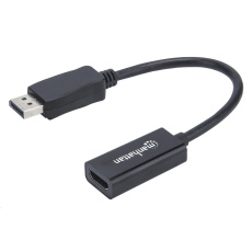 MANHATTAN Adaptér, DisplayPort, DP-Male/HDMI-Female, černý MANHATTAN Adaptér, DisplayPort, DP-Male/HDMI-Female, černý