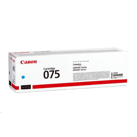 Canon TONER 075 BK černá pro i-SENSYS LBP646Cdw, LBP647Cdw, MF664Cdw, MF667Cdw (1400 str.) Canon TONER 075 BK černá pro i-SENSYS LBP646Cdw, LBP647Cdw, MF664Cdw, MF667Cdw (1400 str.)