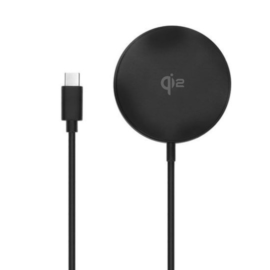 Solight bezdrátová nabíječka, Qi2, MagSafe kompatibilní Solight bezdrátová nabíječka, Qi2, MagSafe kompatibilní